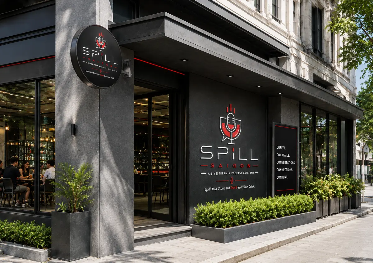 SPILL café bar during the day