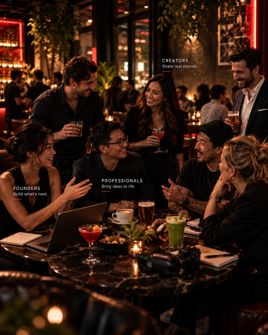 Founders, creators and professionals connecting at SPILL